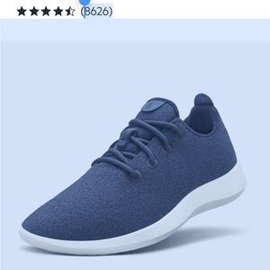 Allbirds Blue Wool Lace Up Women’s Comfort Sneakers Minimalist Design‎ Sz 11